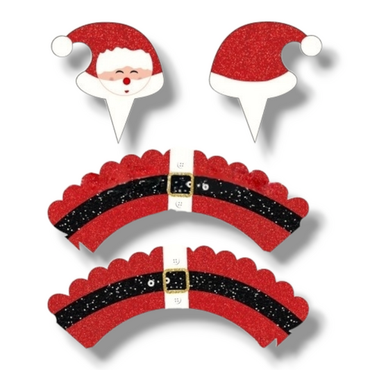 Cupcake wrapper (set of 12) "Christmas" 3