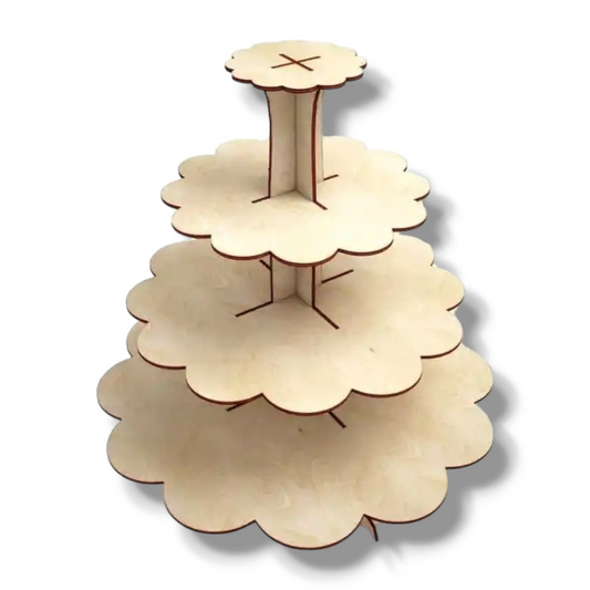 Cupcake stand (wood) 4 tiers