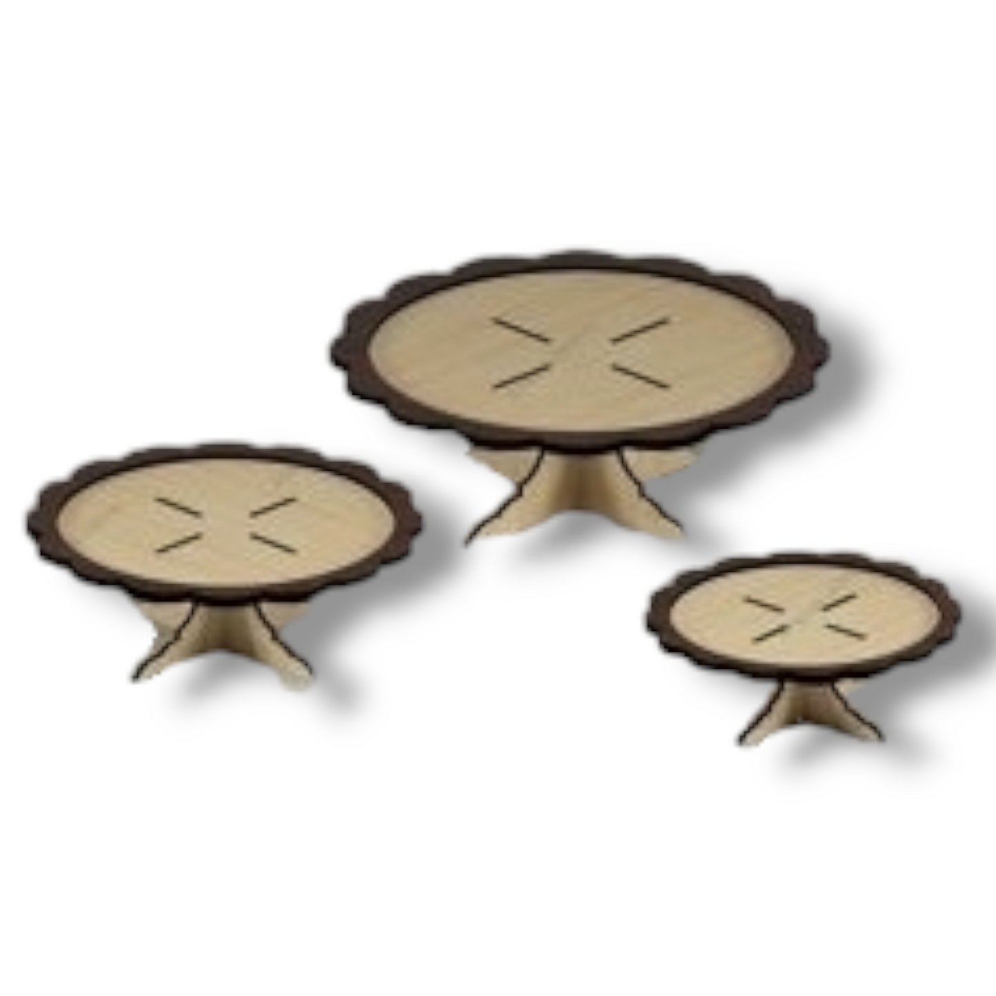 Cake stand (wood) 3