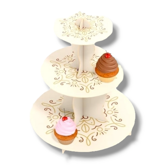 Cupcake stand (wood) 3 tiers