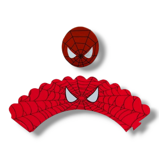 Cupcake wrapper (set of 12) "Spiderman"