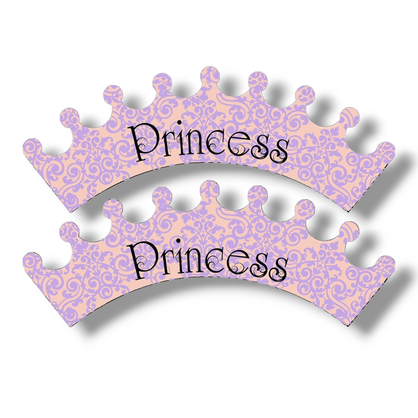 Cupcake wrapper (set of 12) "Princess"