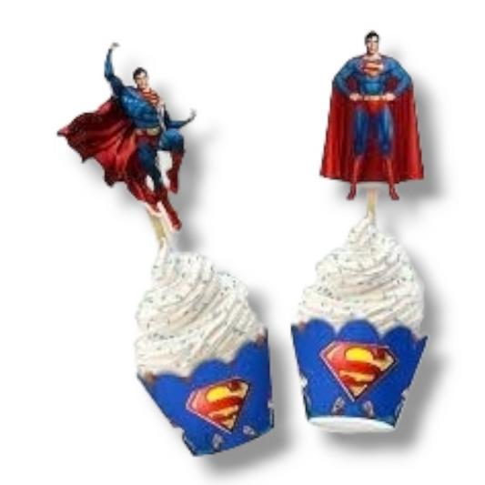 Cupcake wrapper (set of 12) "Superman" 2