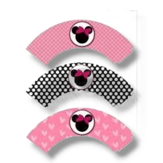 Cupcake wrapper (set of 12) "Minnie mouse" 2