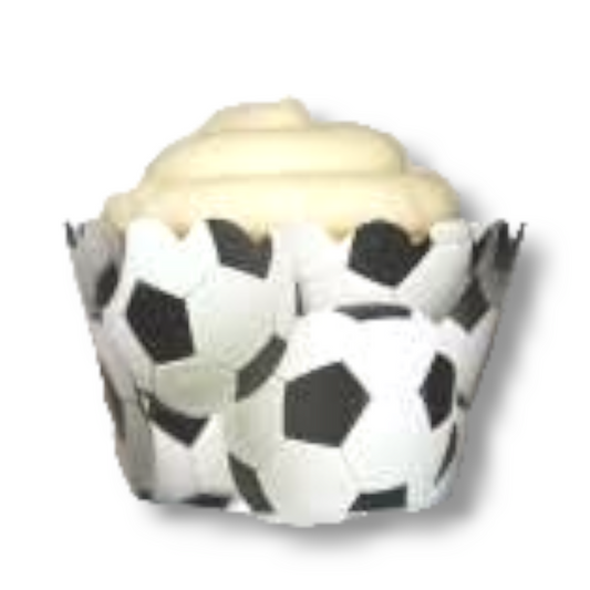 Cupcake wrapper (set of 12) "Football"