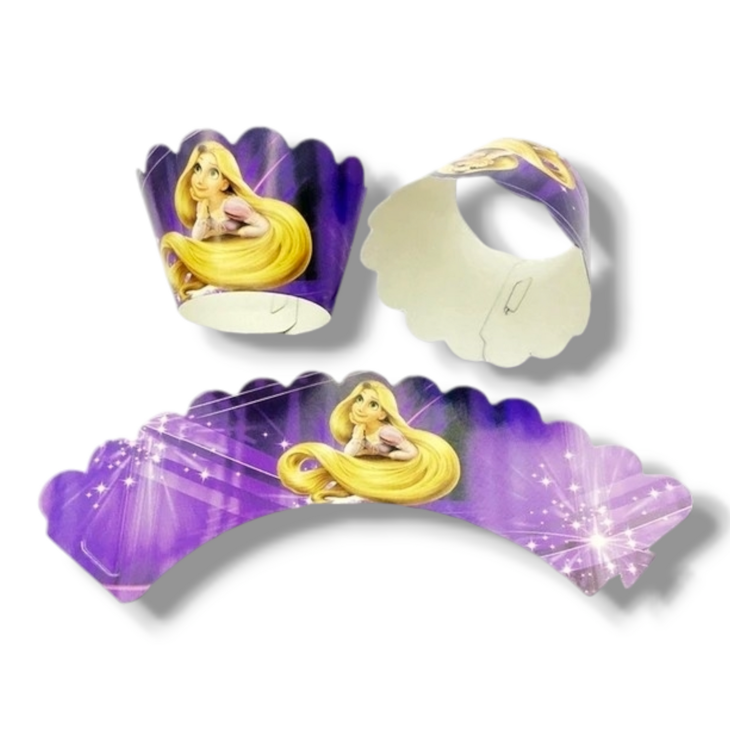 Cupcake wrapper (set of 12) "Rapunzel"