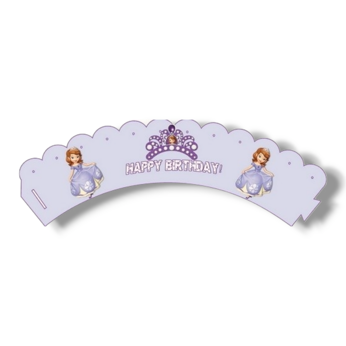 Cupcake wrapper (set of 12) "Sofia the first"