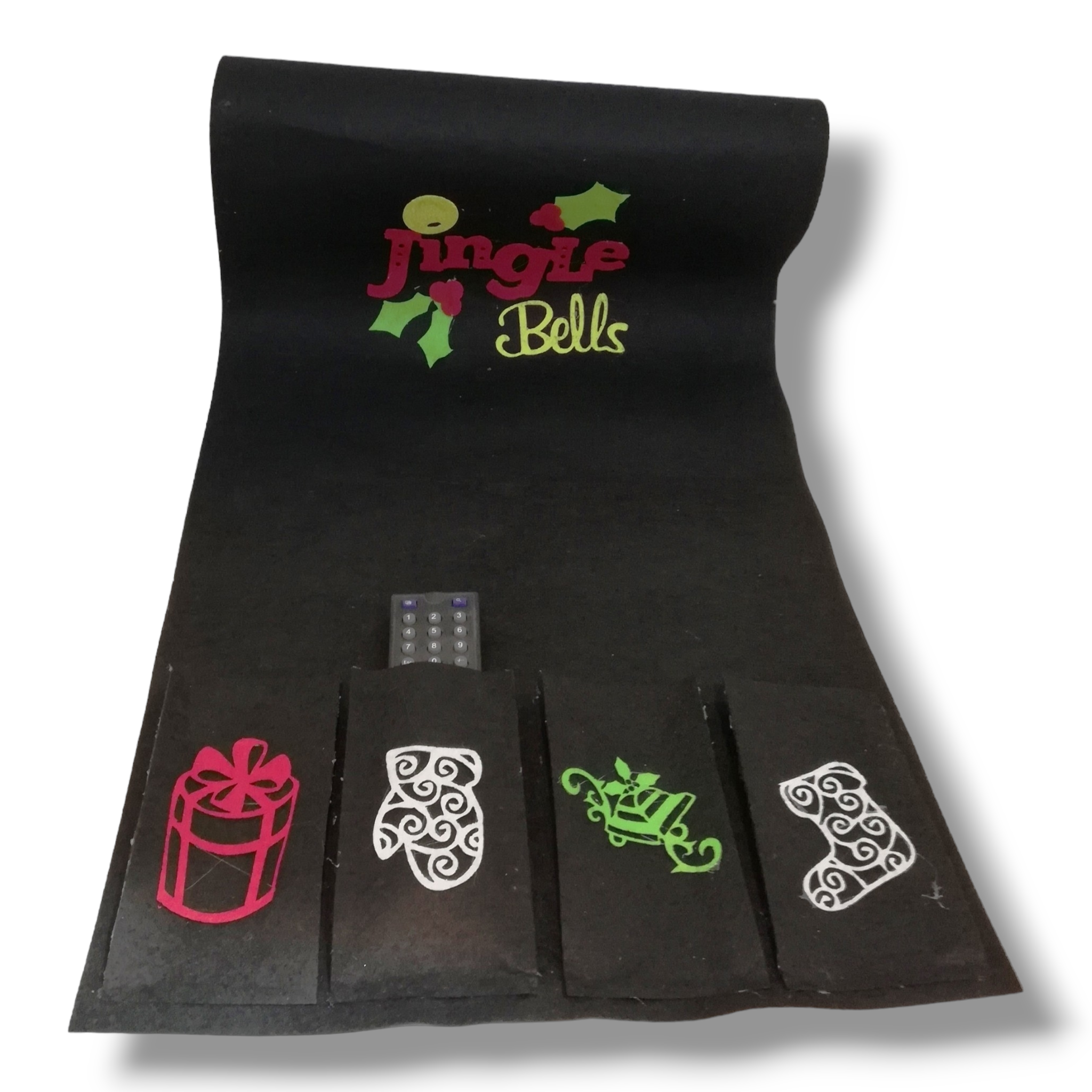 Christmas sofa remote organizer