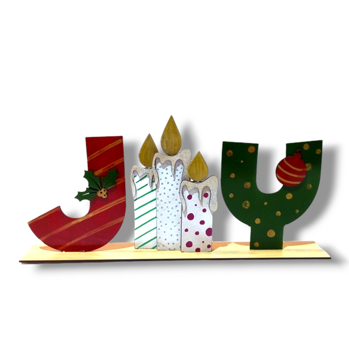 Wooden Christmas JOY stand