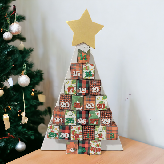 Cardboard Christmas Advent Calendar (tree)
