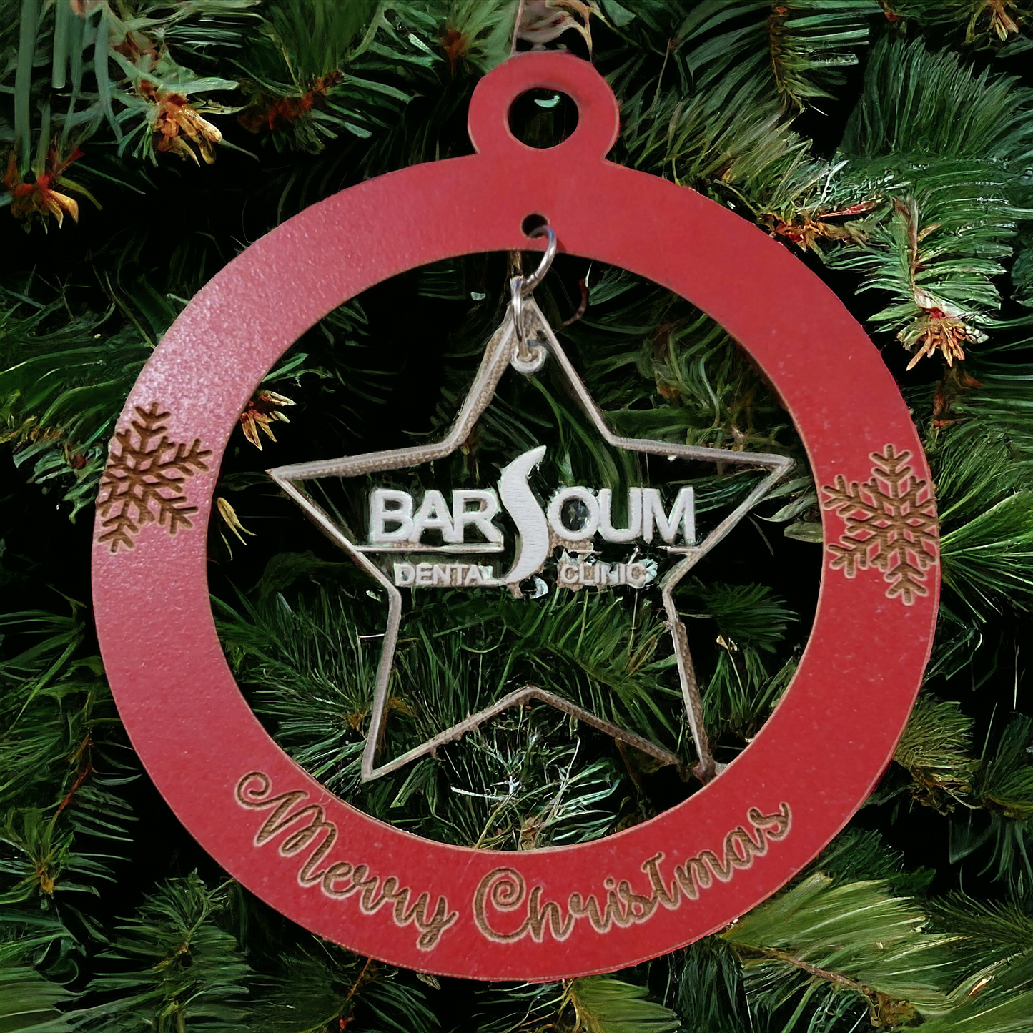 Personalized Wooden and Acrylic ornament