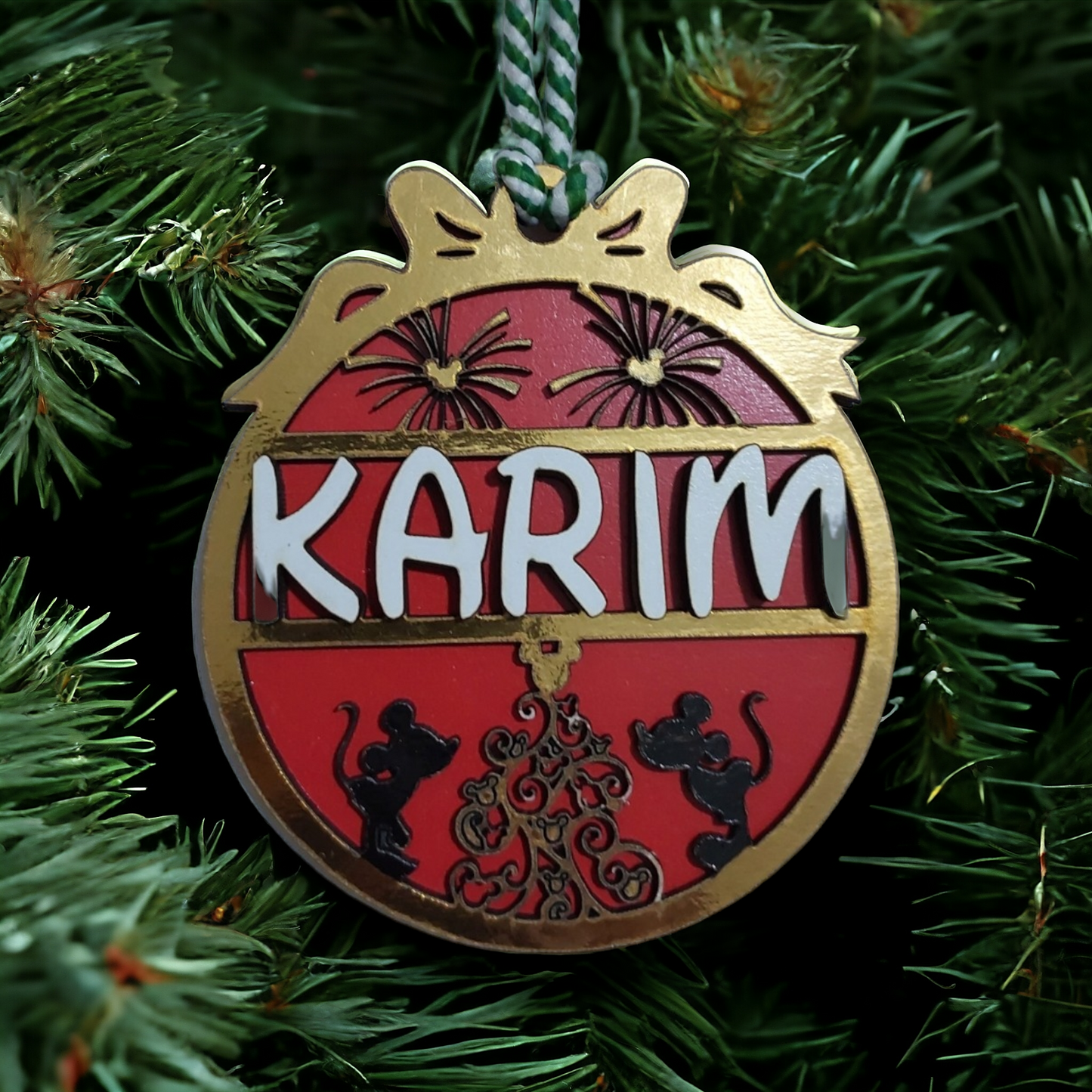 Ornament: Personalized Christmas Disney ornament