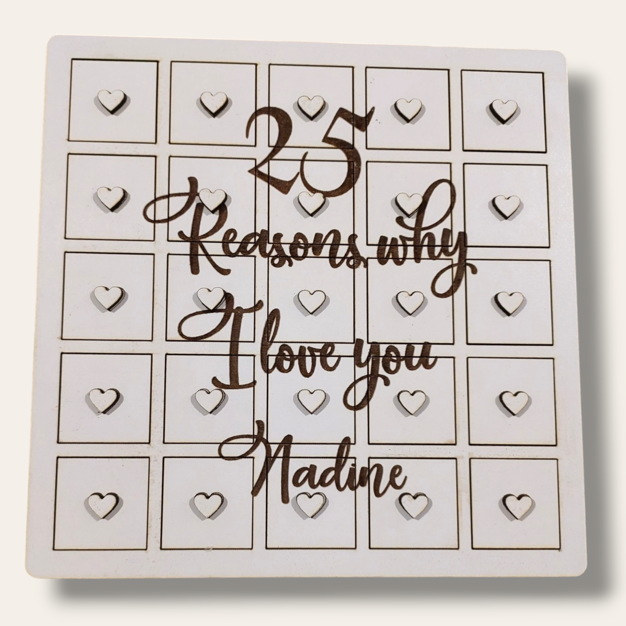 Valentine 25 reasons why I love you (picture puzzle)