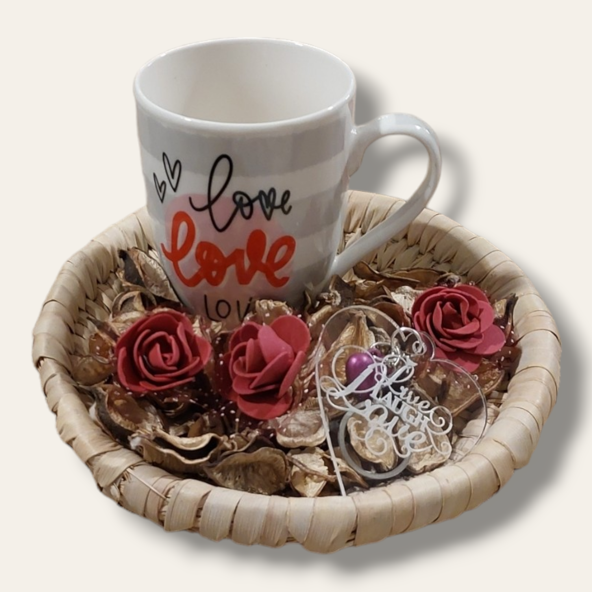 Valentine bamboo plate