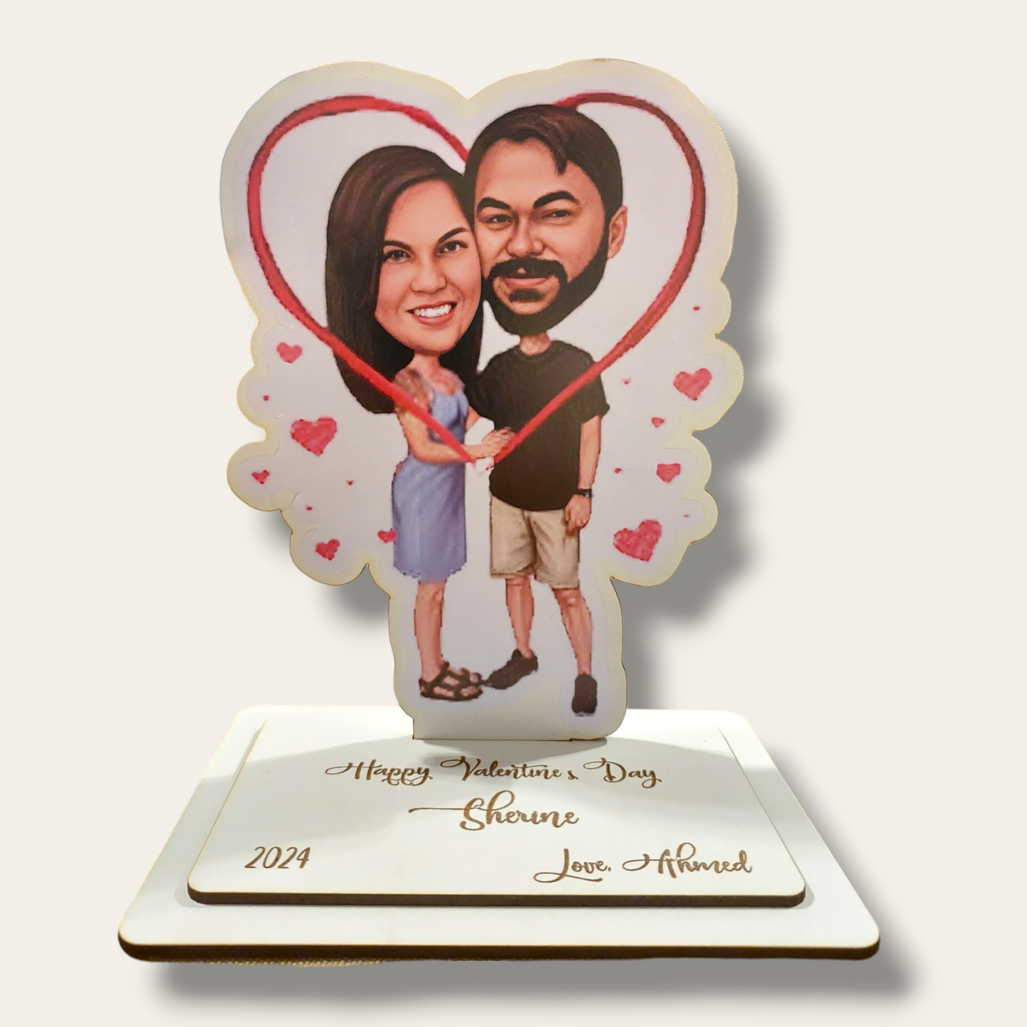 Valentine caricature stand