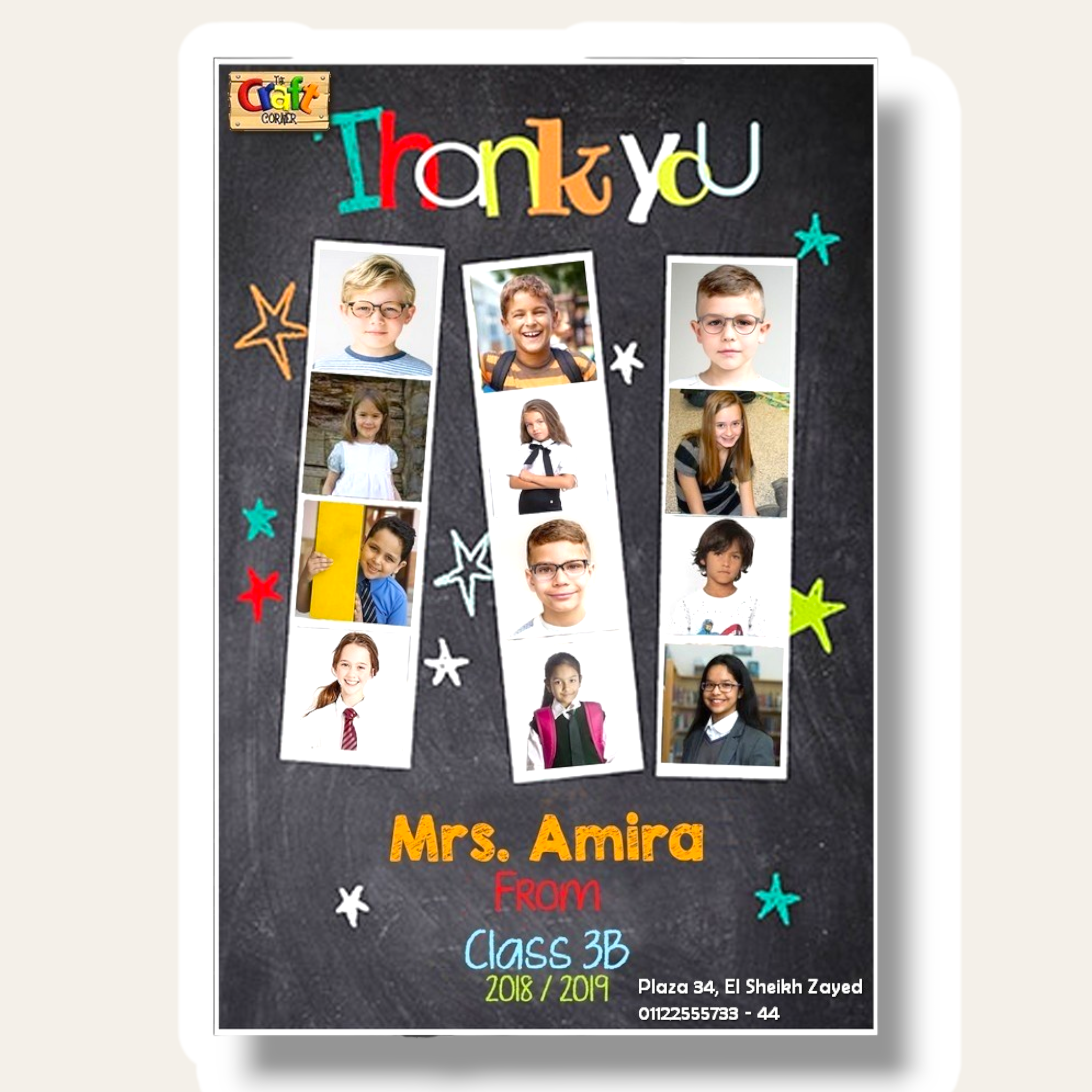 Thank you Teacher Board with pics