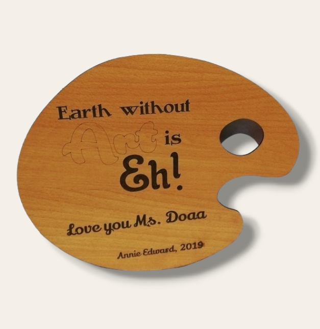 Personalized wooden palette