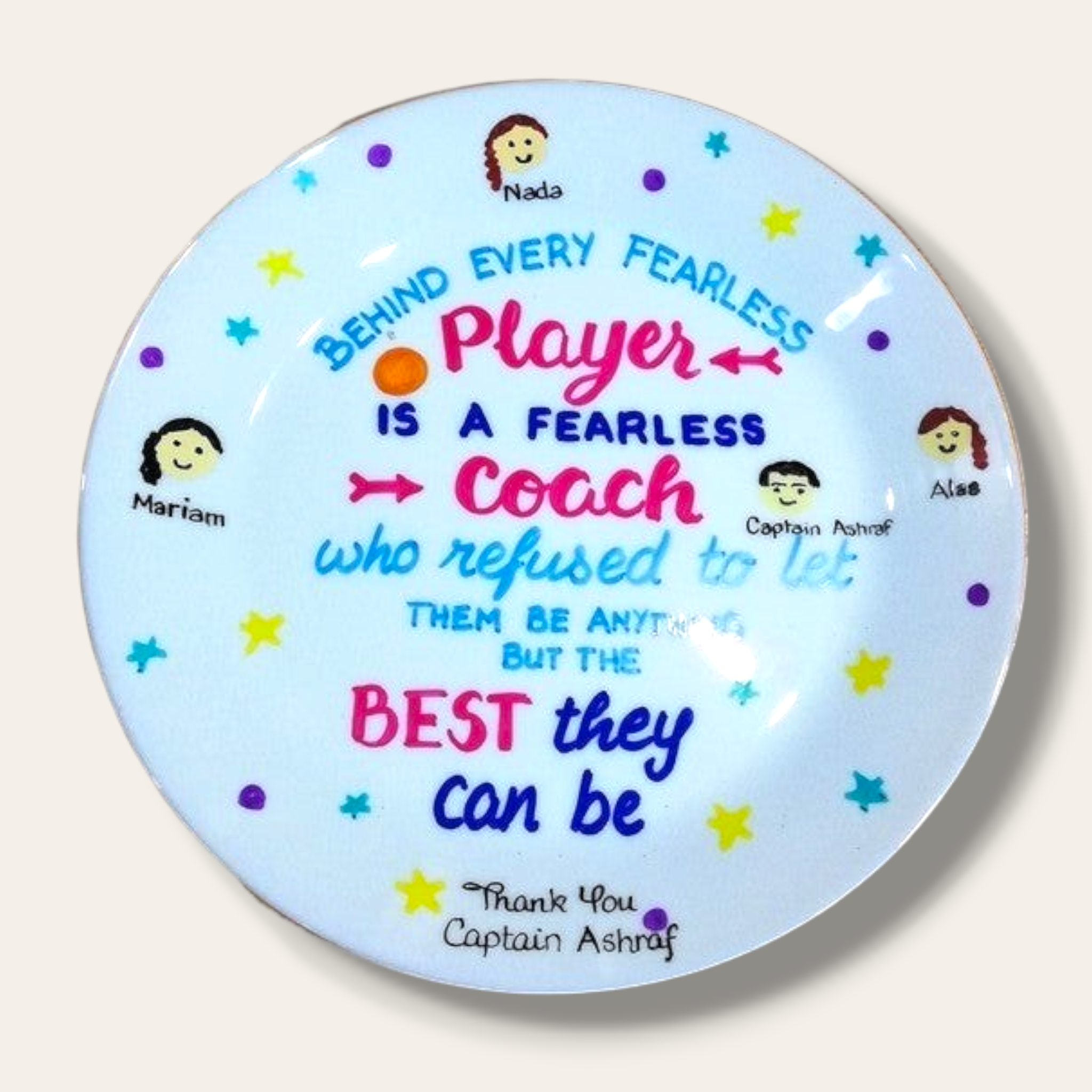 Hand painted decorative plate 016