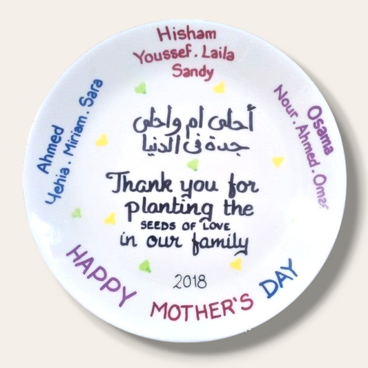 Hand painted decorative plate 011