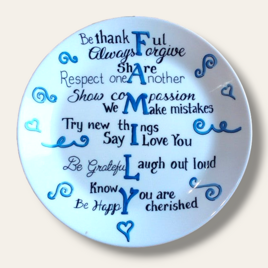 Hand painted decorative plate 006