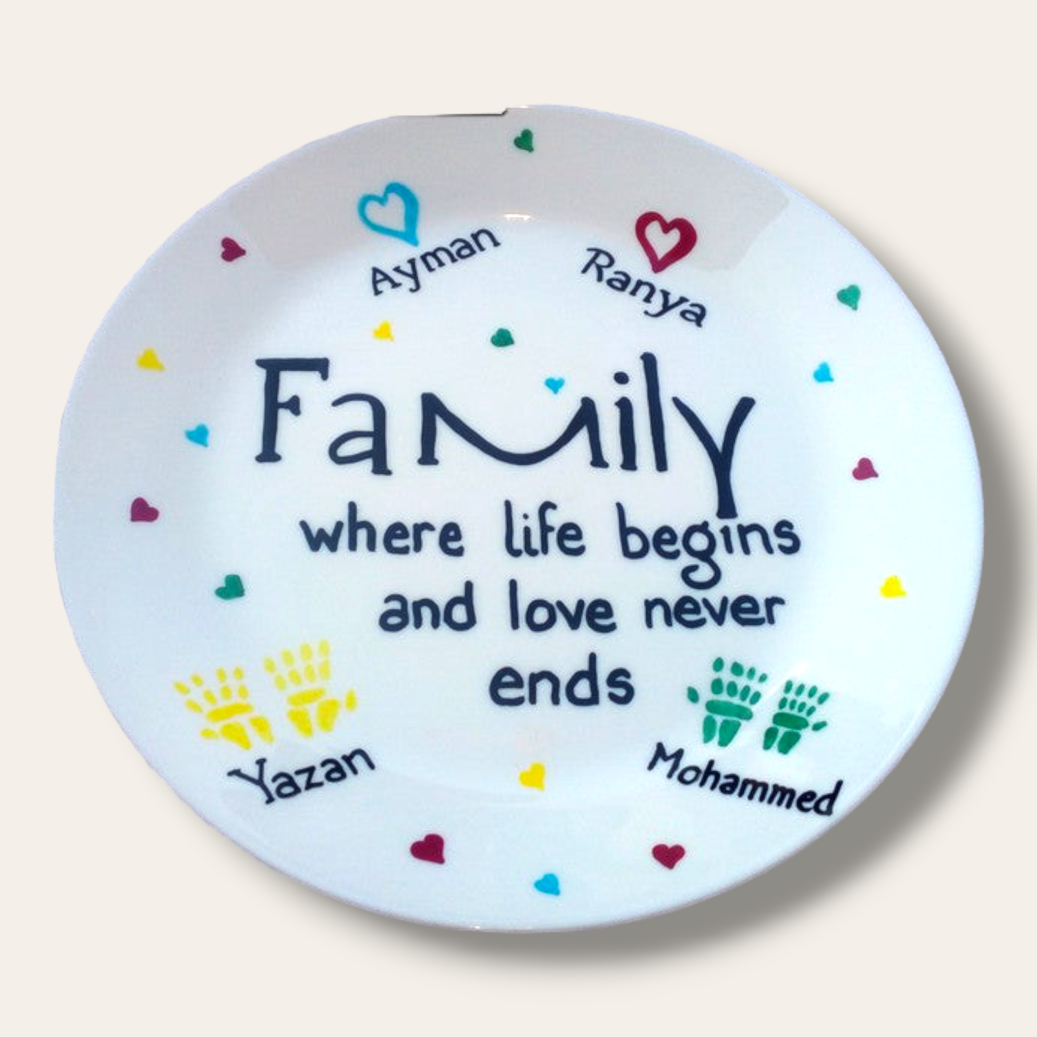 Hand painted decorative plate 005