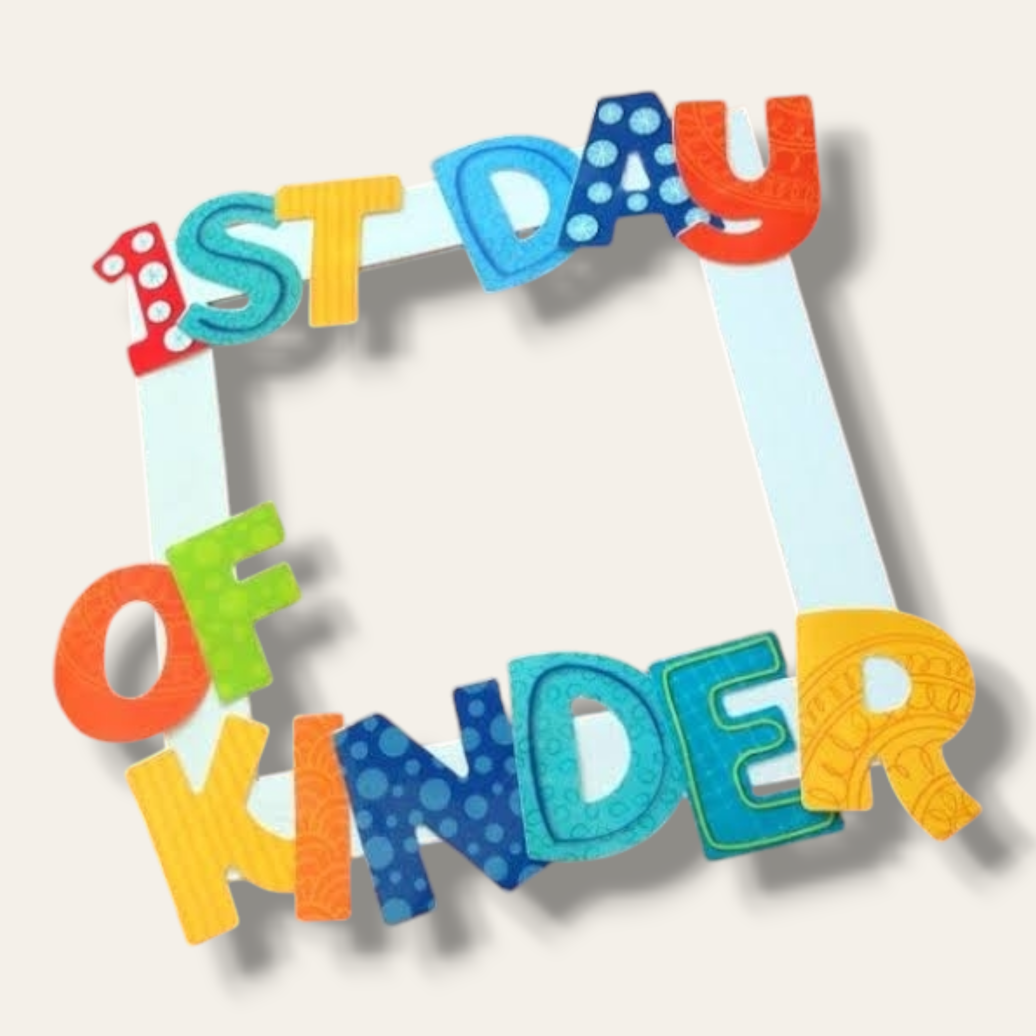 1st day of kinder photo frame – The Craft Corner EG
