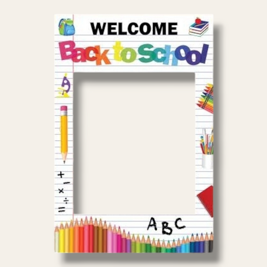 Welcome back to school photo frame