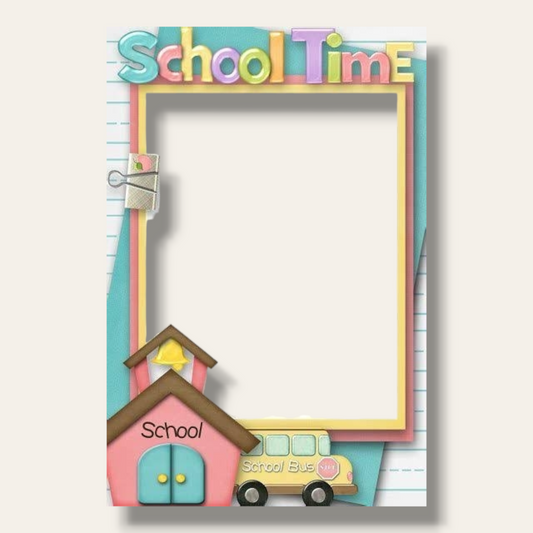 School time photo frame