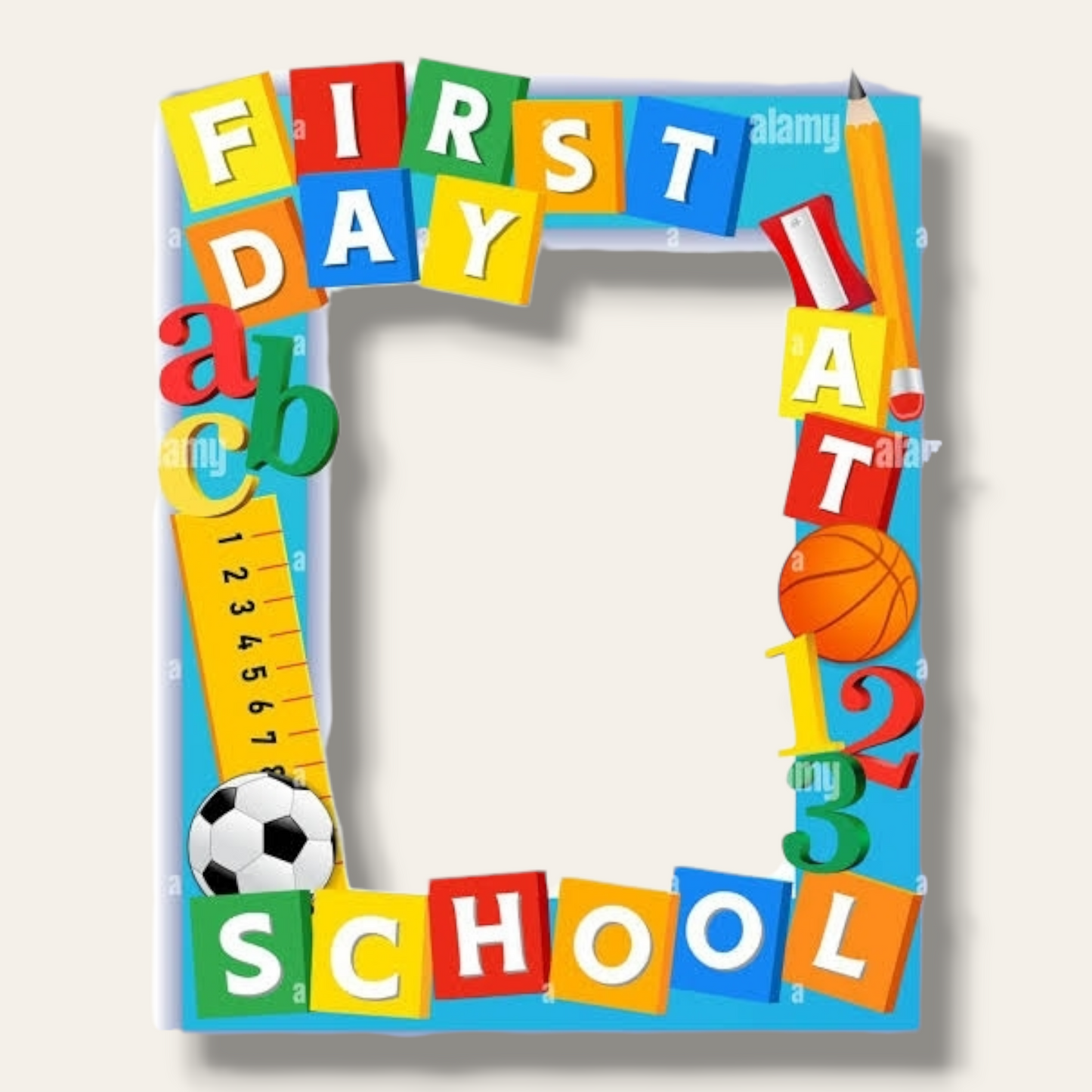 First day of school photo frame