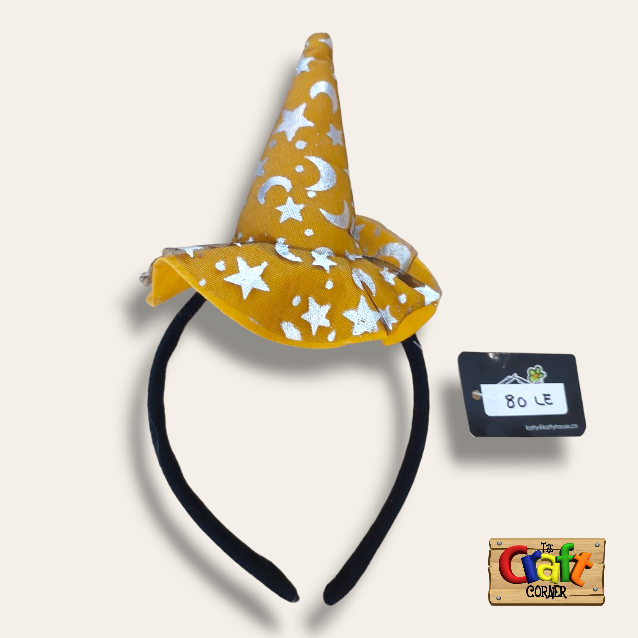 Headband (orange witch hat)