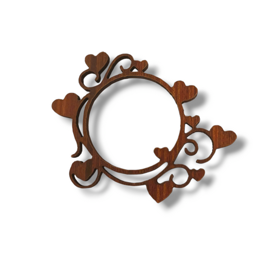 Wooden small frame round