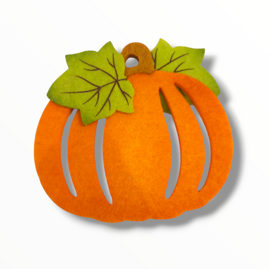 Felt pumpkin 11x10 cm