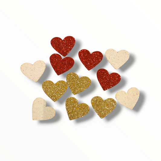 Foam hearts 2cm