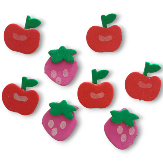 Apples and stawberries 2cm