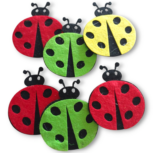 Felt lady bugs 6cm