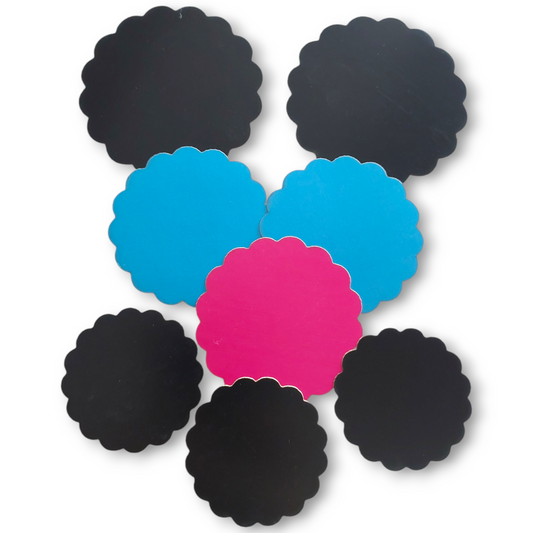 Cardboard circles 4.5 to 6.5