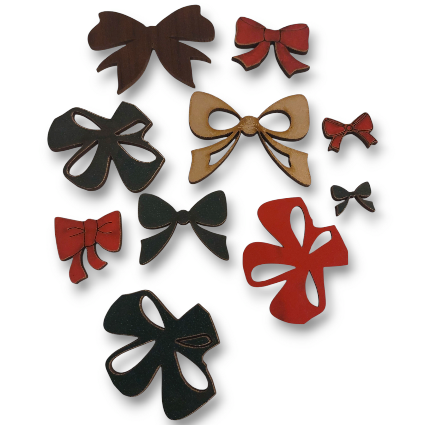 Wooden bows 4.5 - 3.5cm