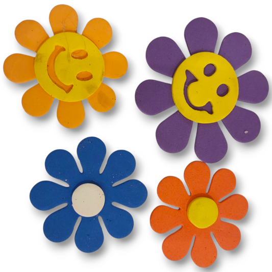 Foam flowers 7.5 cm (4p)