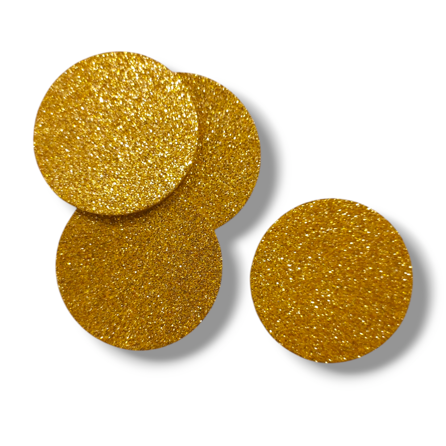 Foam circles gold 4.5cm