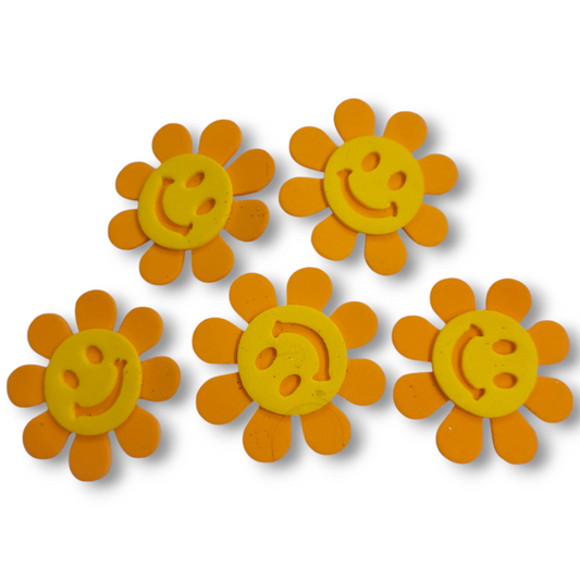 Foam flowers 5.5 cm orange
