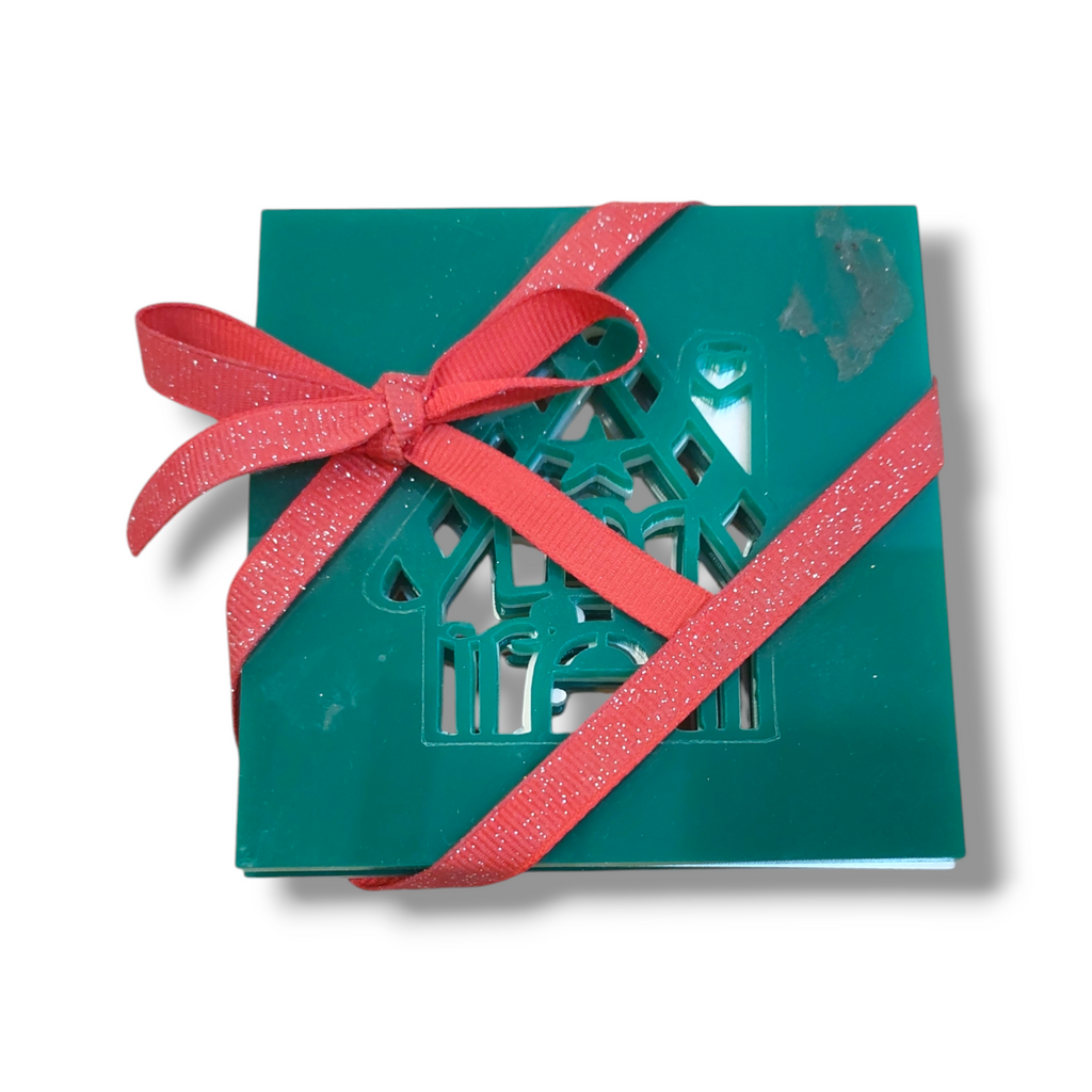 Coaster: Acrylic Christmas coasters (set of 4)