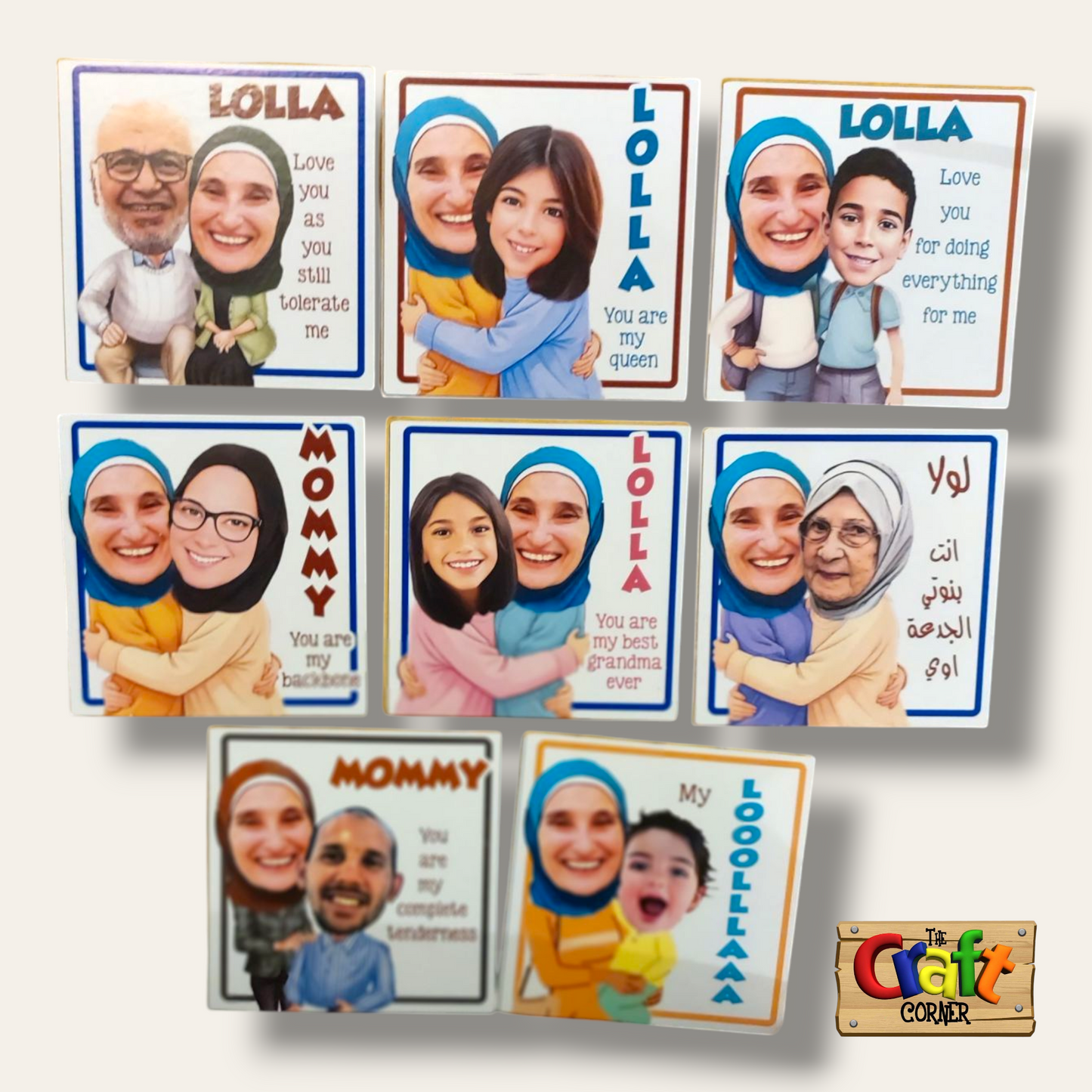 Coaster: Personalized caricature coasters