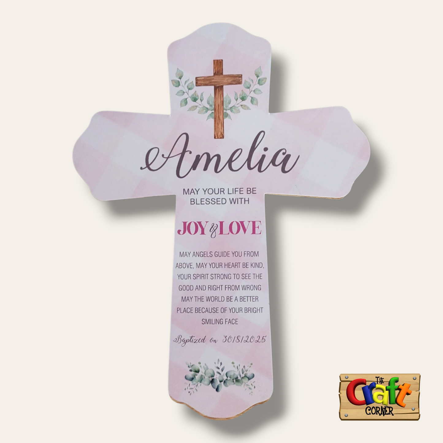 Wooden baptism cross 2