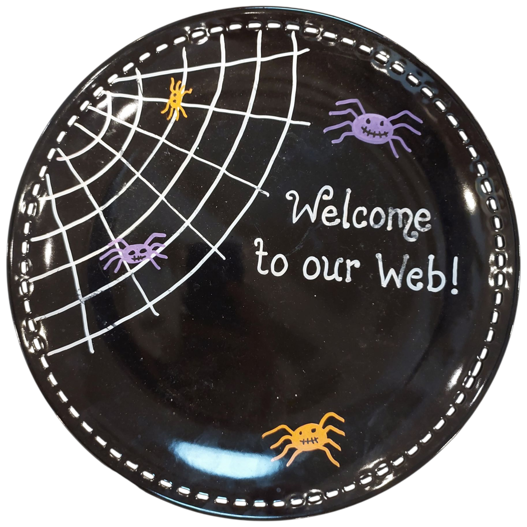 Decor: ceramic halloween plate