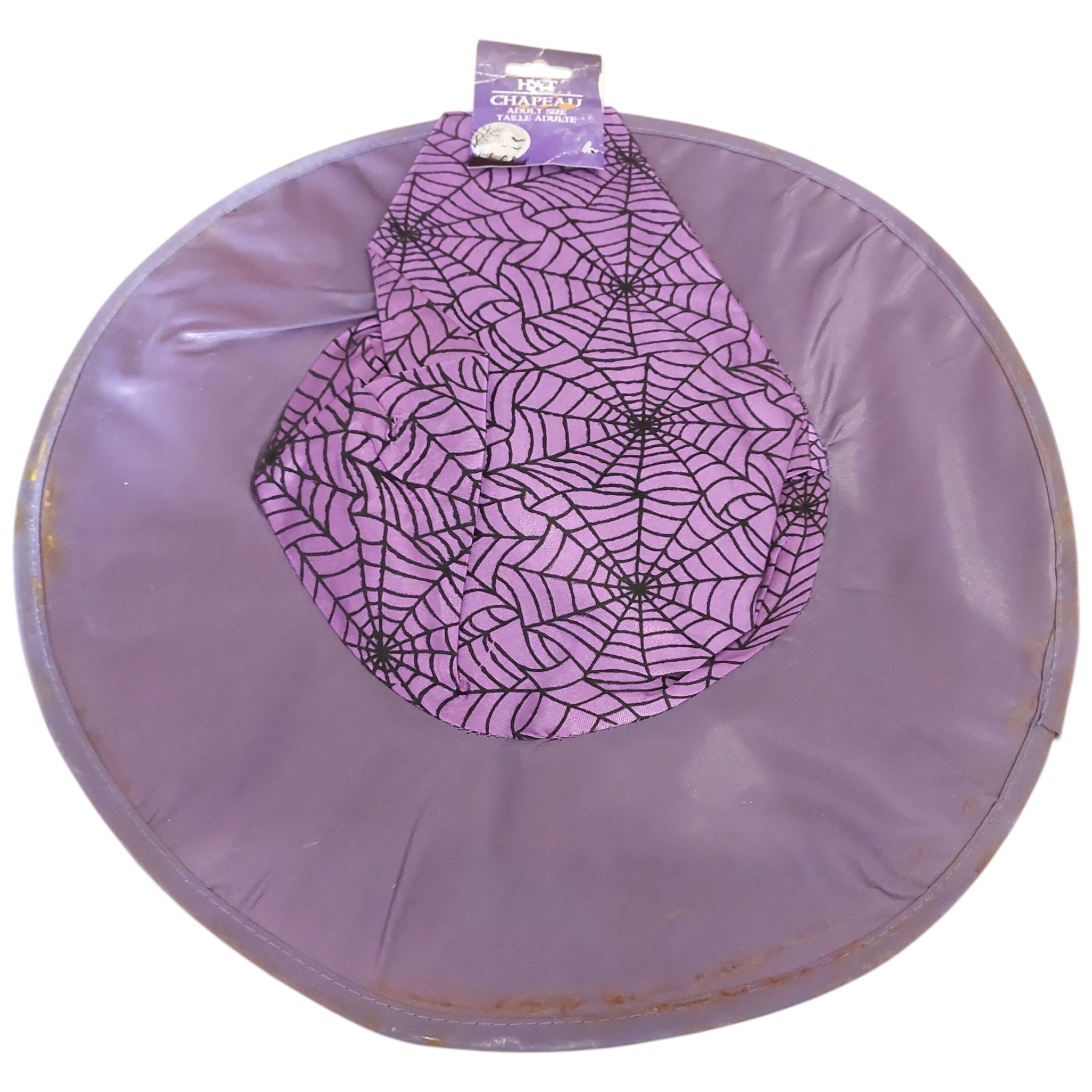 Witch hat (purple satin)