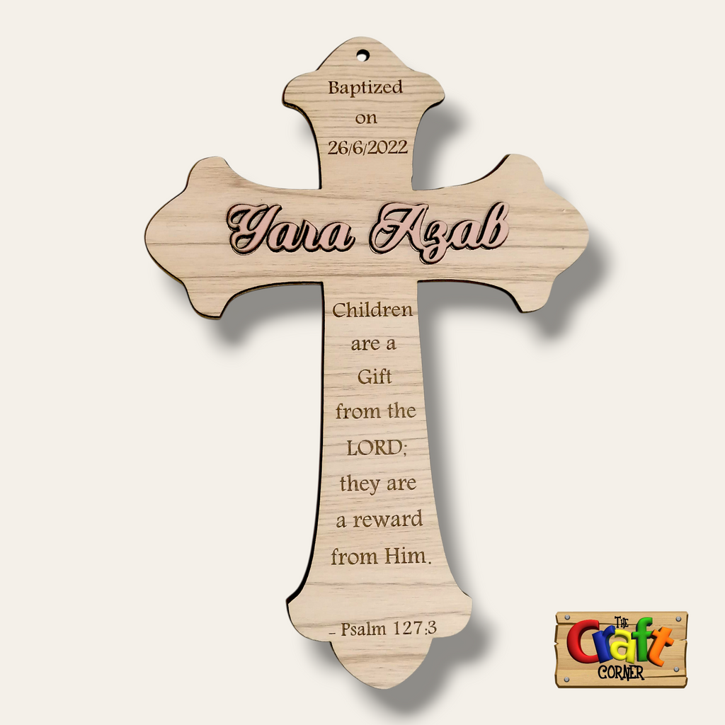 Wooden baptism cross 4