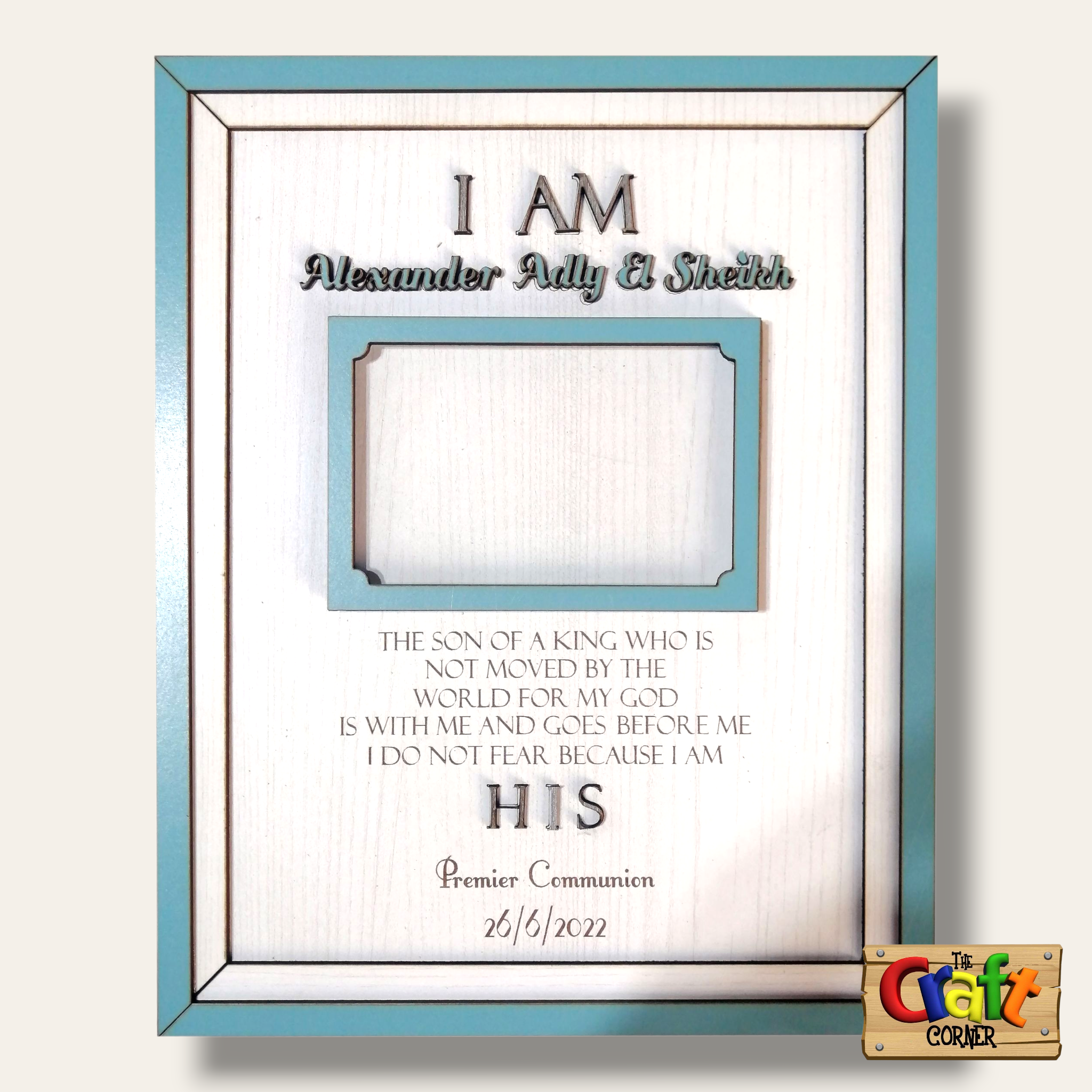 I am his picture frame