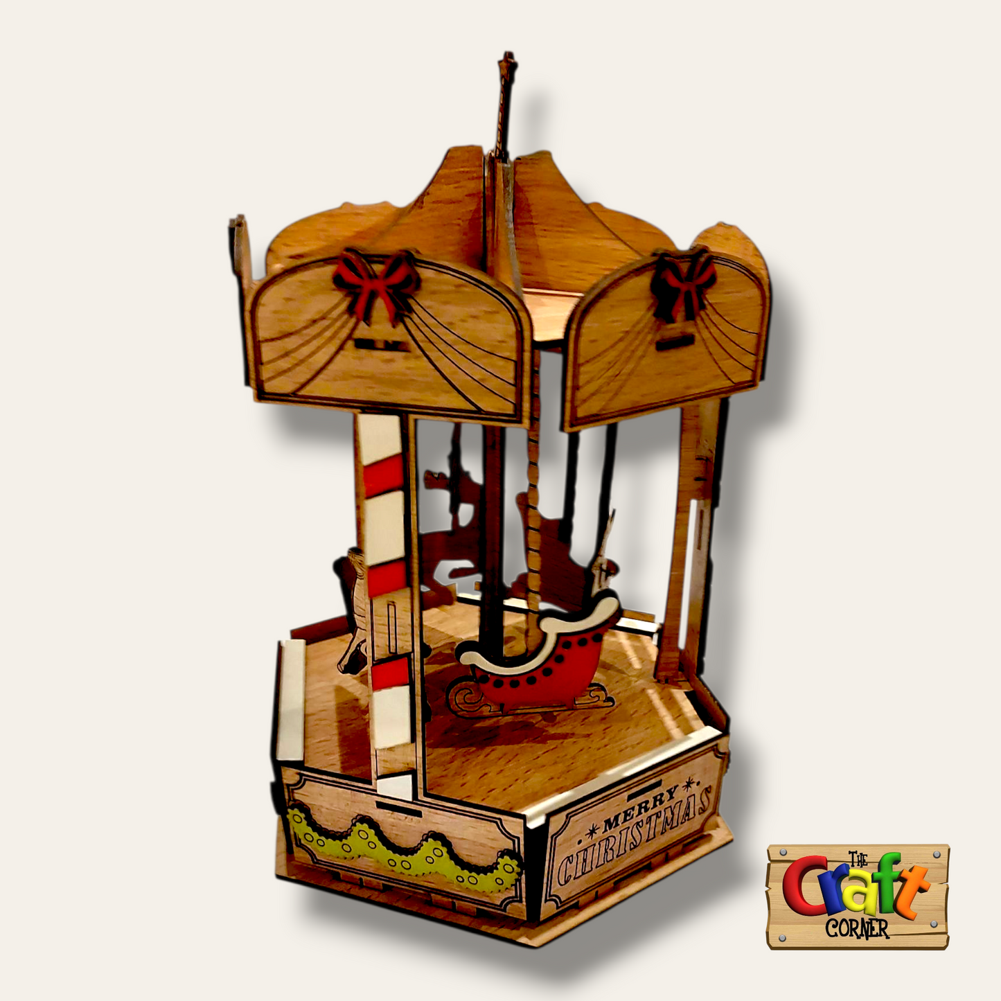 Wooden Christmas Carosel