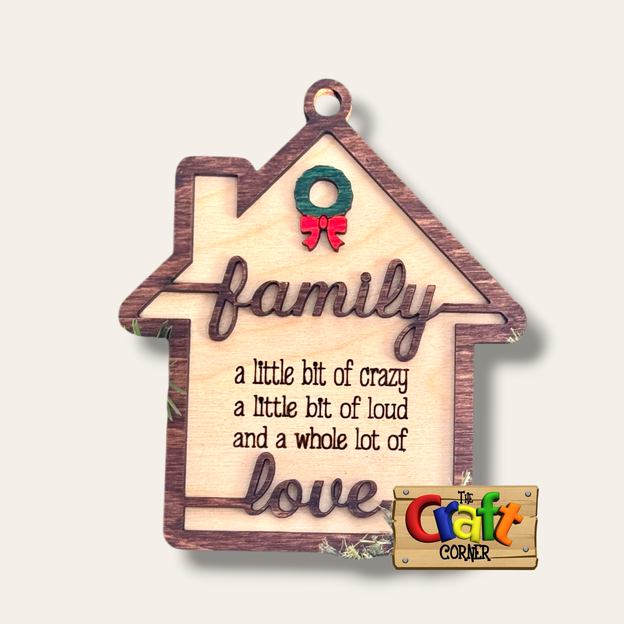 Christmas sign (family love house)