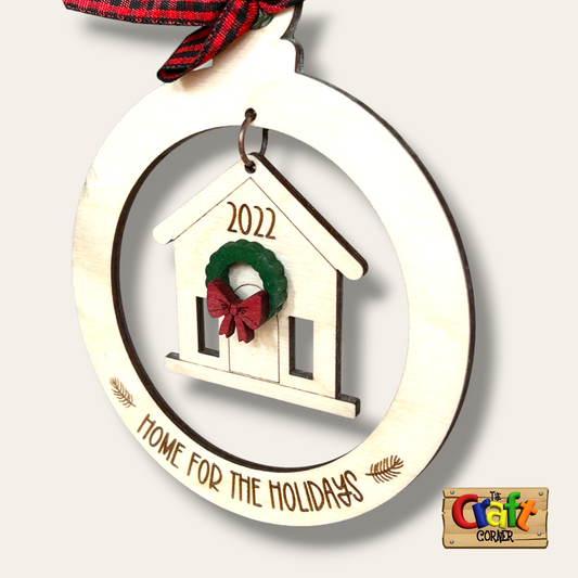 Ornament/Wall sign (home for the holidays)